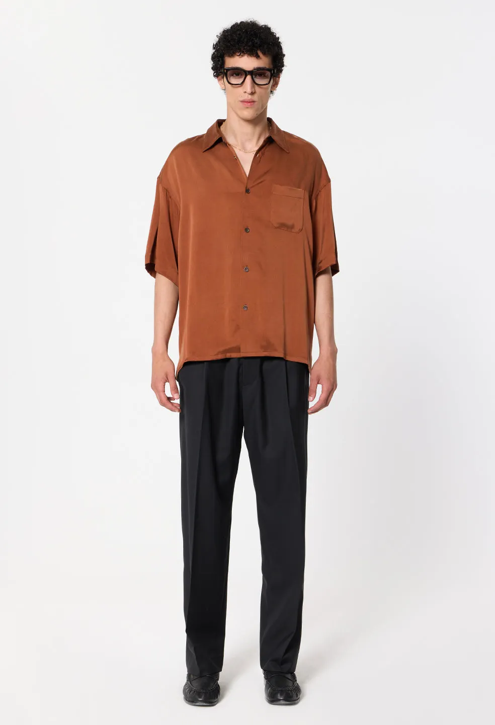 Brushed Silk Button Up / Rust sold by John Elliott product image thumbnail 4