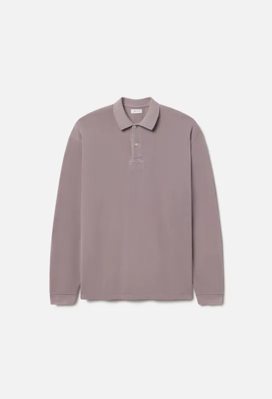 OS Rugby Polo / Washed Plum made by John Elliott