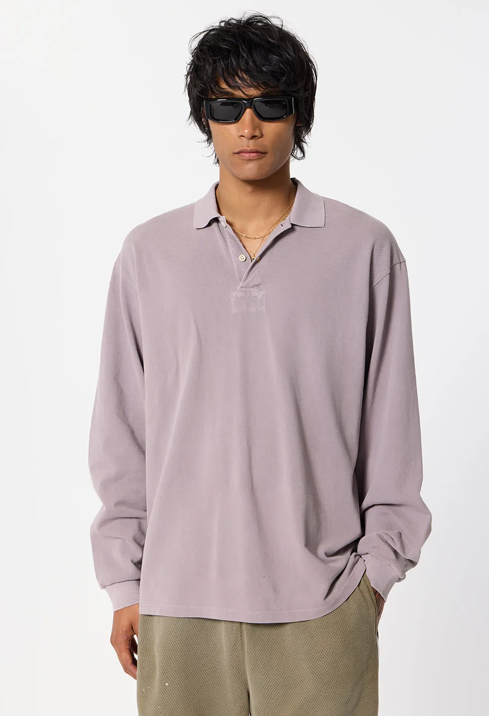 OS Rugby Polo / Washed Plum sold by John Elliott product image thumbnail 2