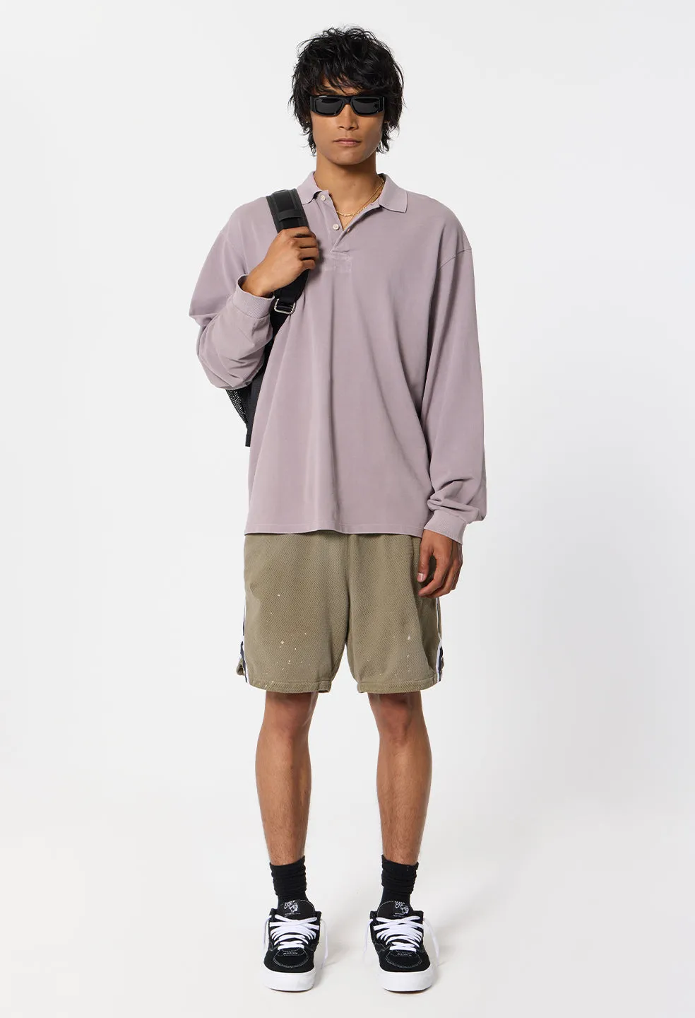OS Rugby Polo / Washed Plum sold by John Elliott product image thumbnail 4