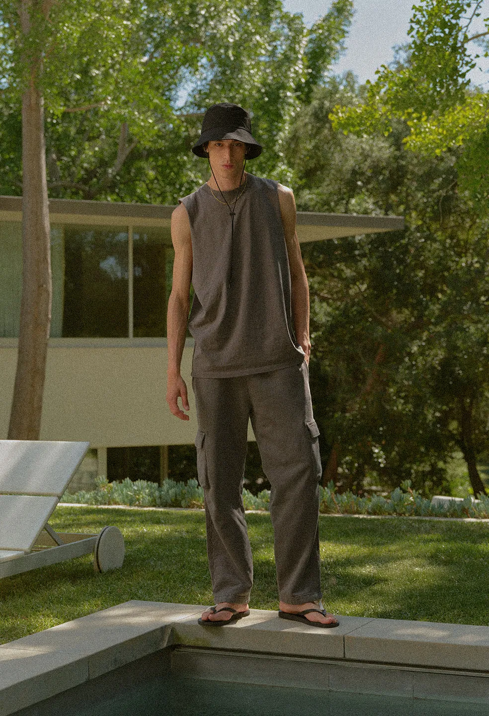Platoon Cut-Off Tee / Washed Black sold by John Elliott product image thumbnail 5