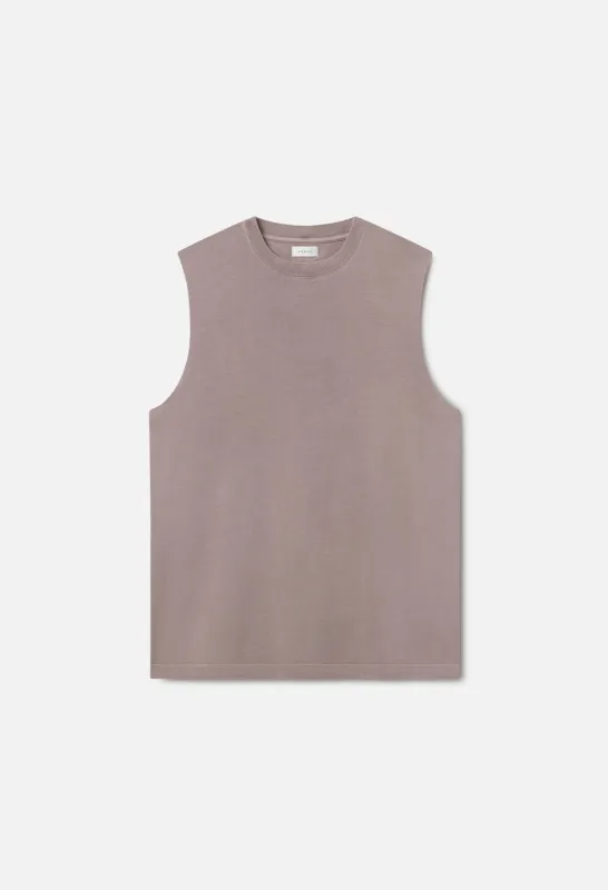 Platoon Cut-Off Tee / Washed Plum made by John Elliott