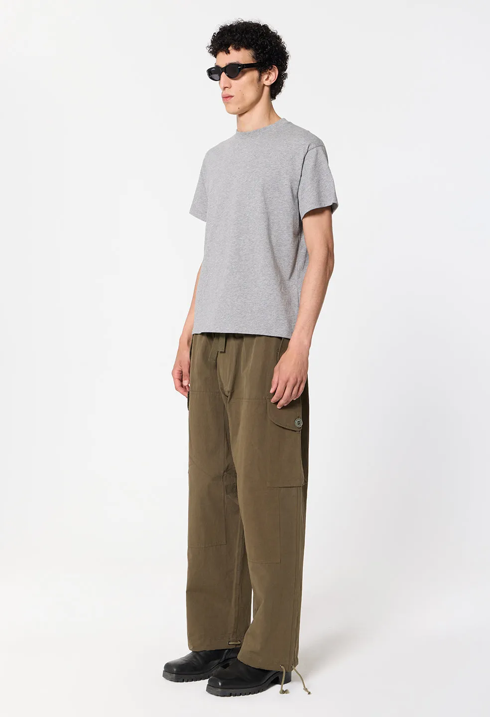 Air Spun Shrunken Tee / Heather Grey sold by John Elliott product image thumbnail 5