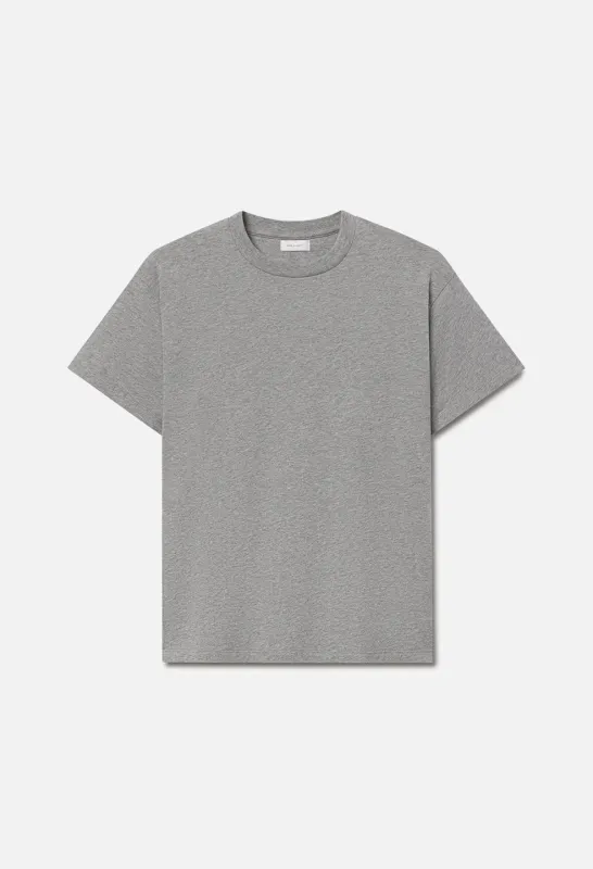 Air Spun Shrunken Tee / Heather Grey made by John Elliott
