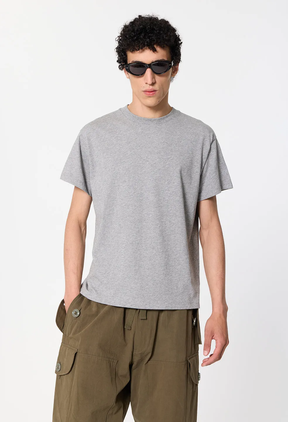 Air Spun Shrunken Tee / Heather Grey sold by John Elliott product image thumbnail 2