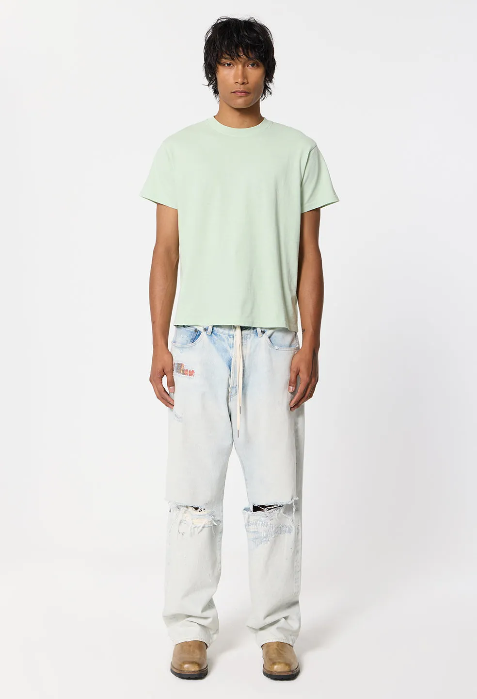 Air Spun Shrunken Tee / Celadon sold by John Elliott product image thumbnail 4