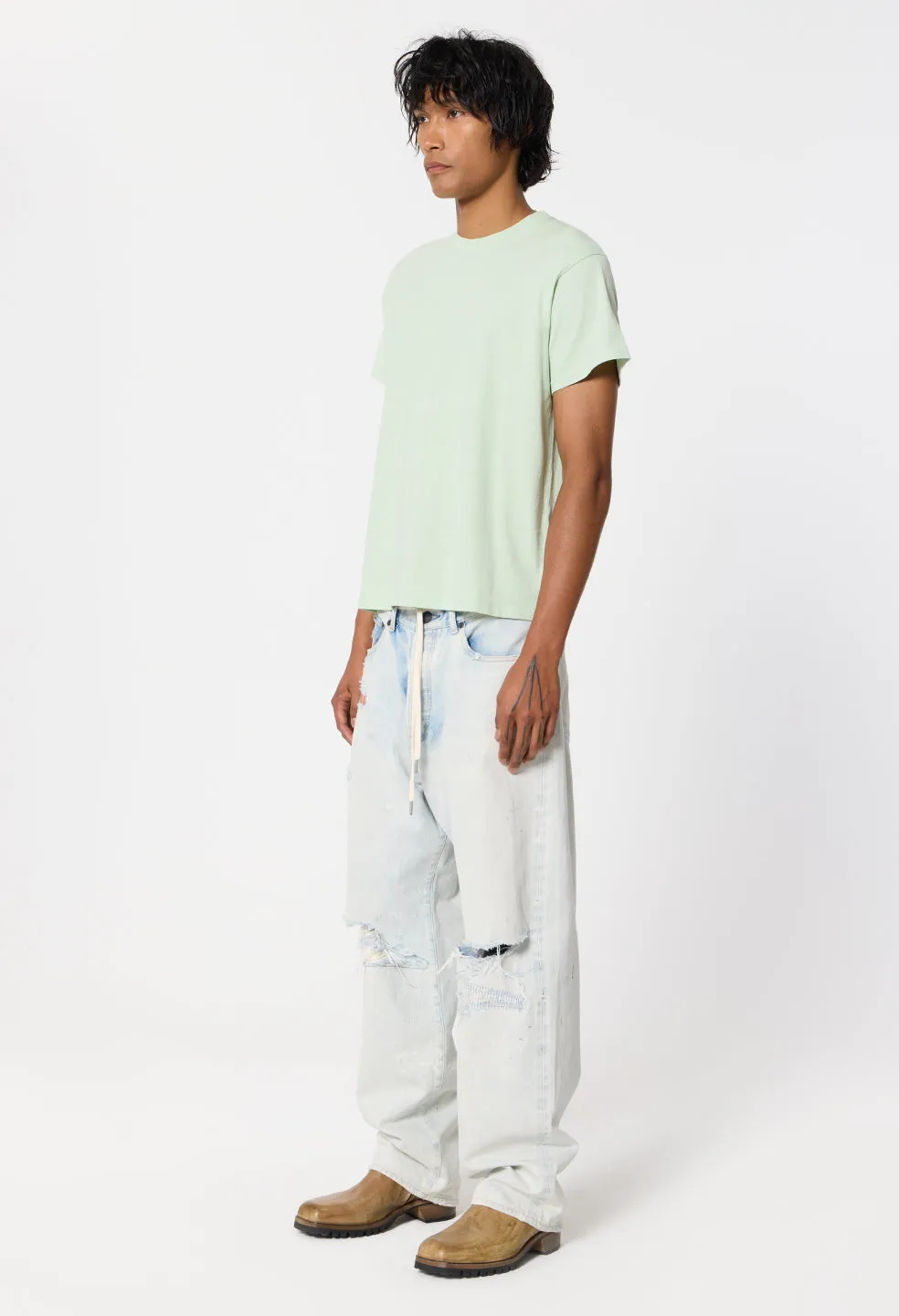 Air Spun Shrunken Tee / Celadon sold by John Elliott product image thumbnail 5