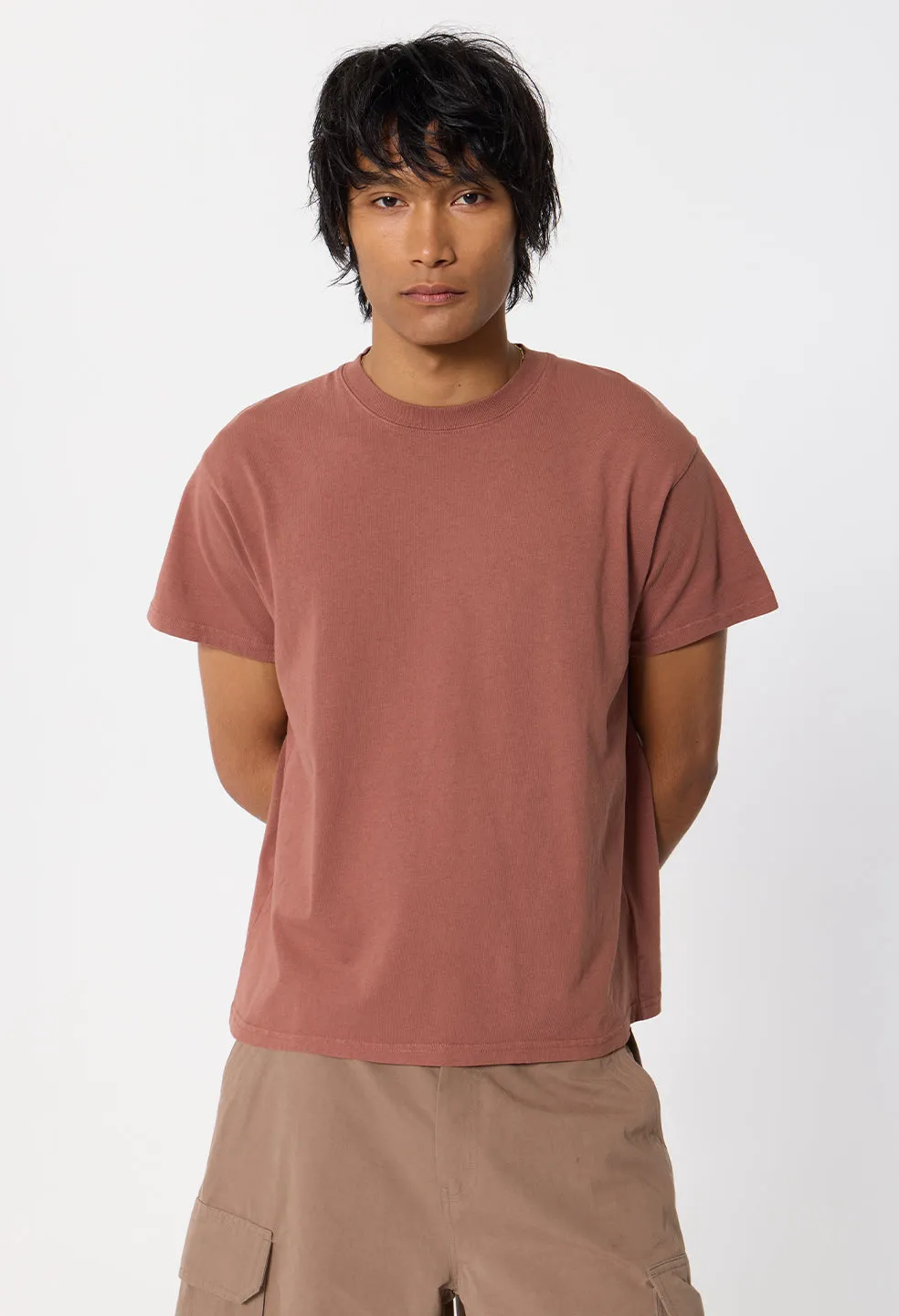 Air Spun Shrunken Tee / Rust sold by John Elliott product image thumbnail 2