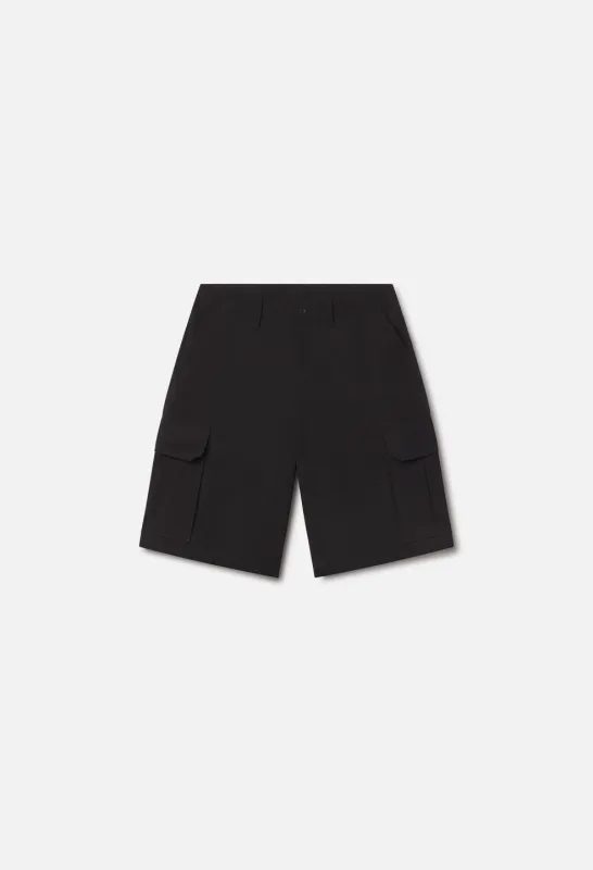Cotton Southport Cargo Shorts / Black made by John Elliott