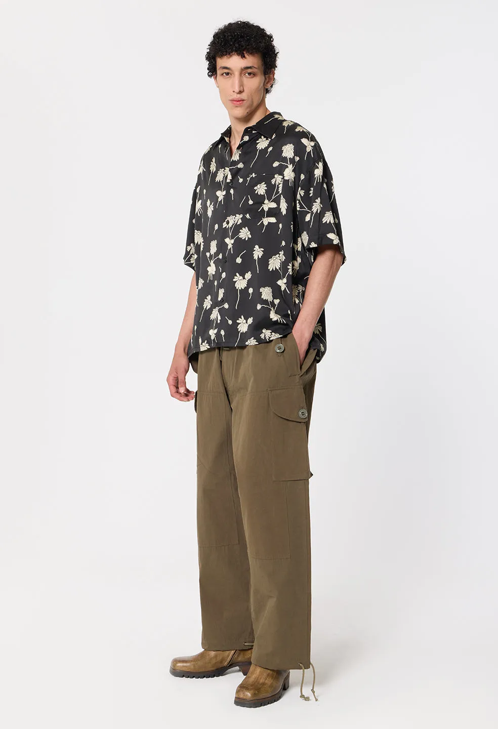 Brushed Silk Button Up / Field Sketch Black x Salt sold by John Elliott product image thumbnail 5