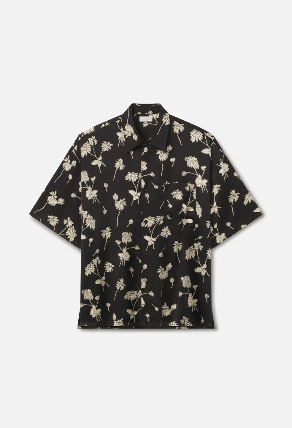 Brushed Silk Button Up / Field Sketch Black x Salt sold by John Elliott