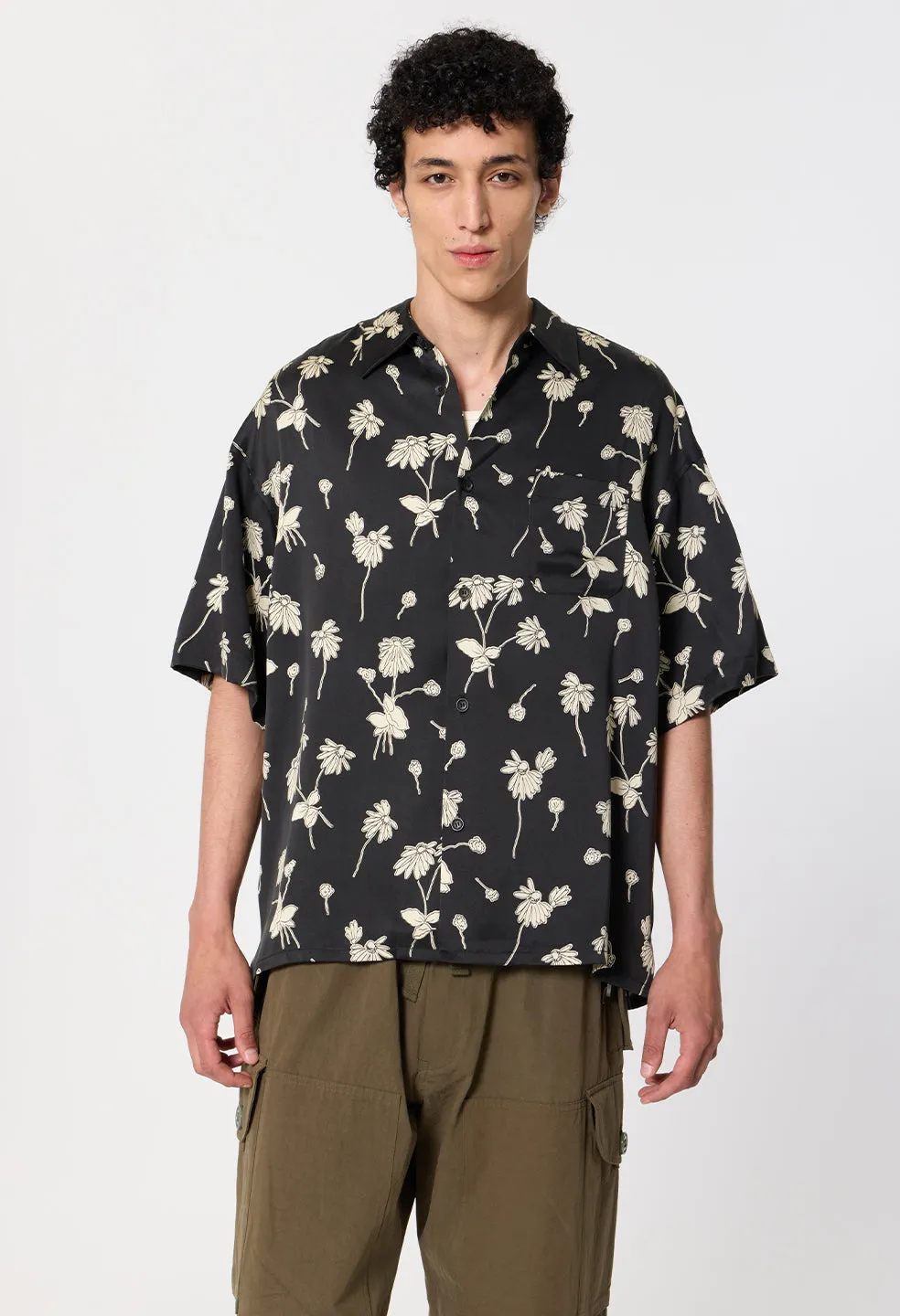 Brushed Silk Button Up / Field Sketch Black x Salt sold by John Elliott product image thumbnail 2