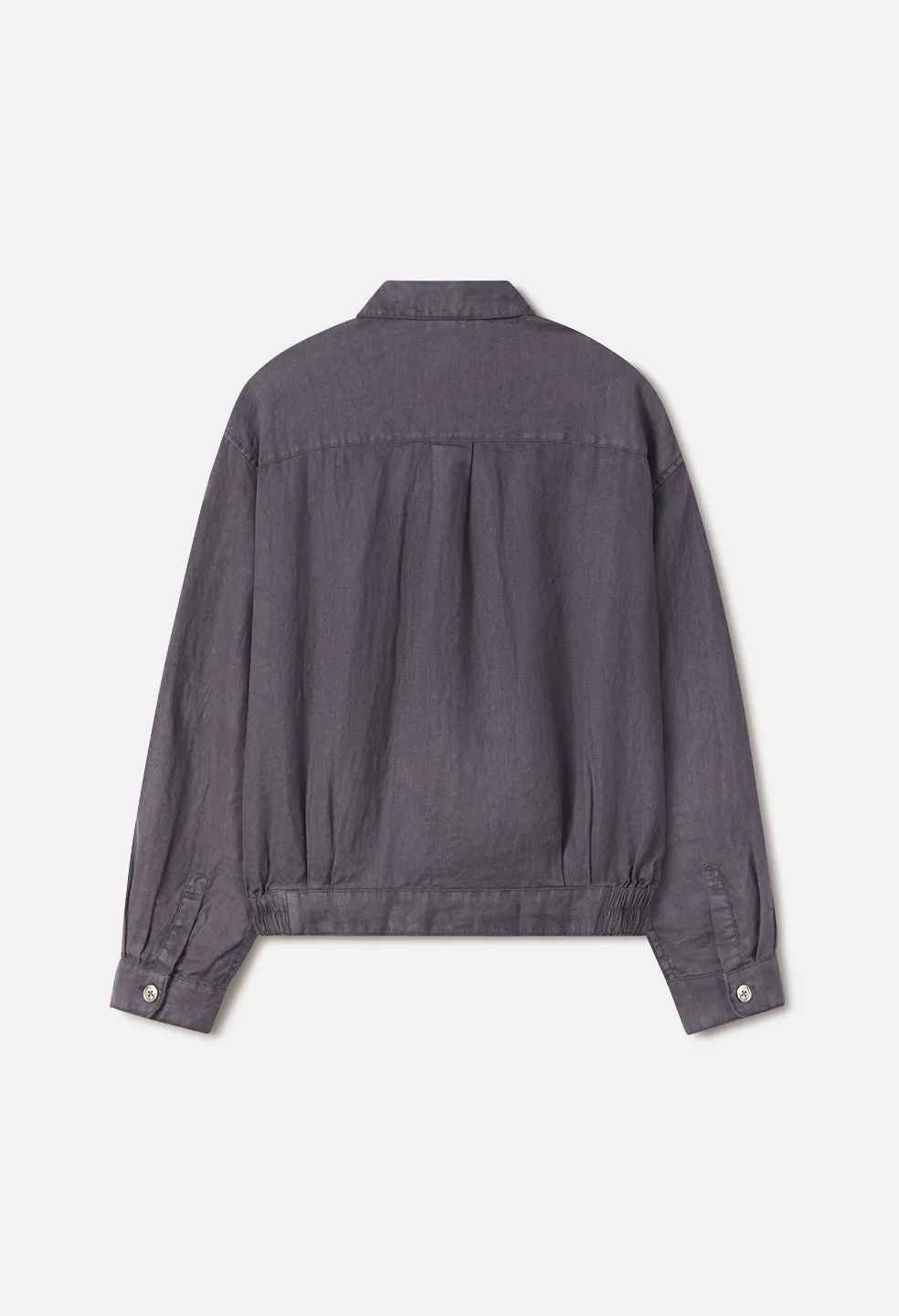 Nigril Linen Zip Jacket / Washed Black sold by John Elliott product image thumbnail 2