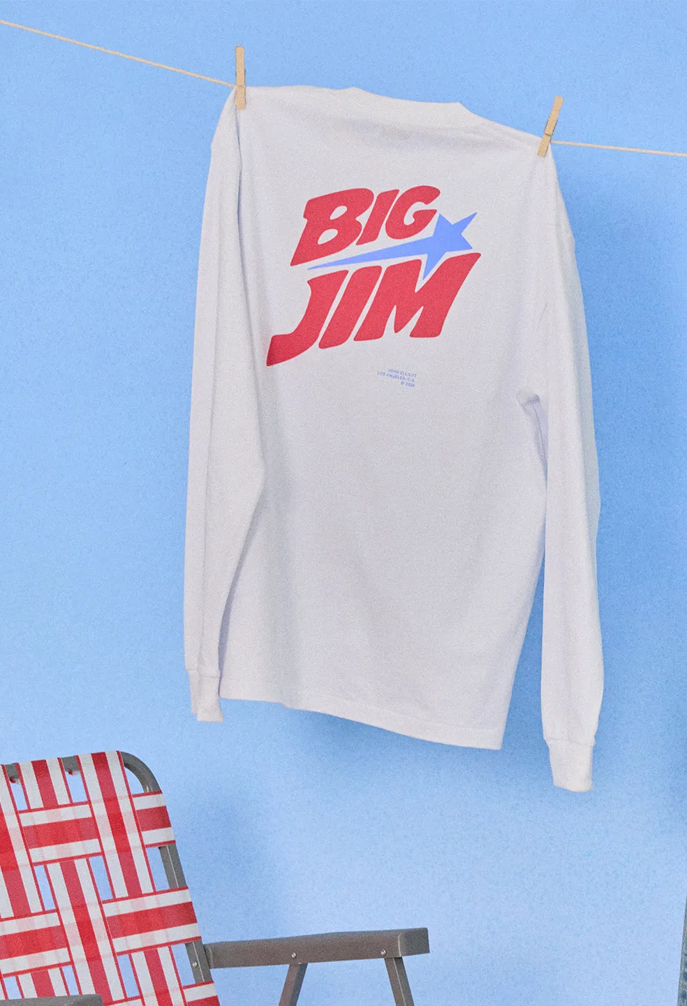 Recycled Cotton LS University Tee / Big Jim sold by John Elliott product image thumbnail 3