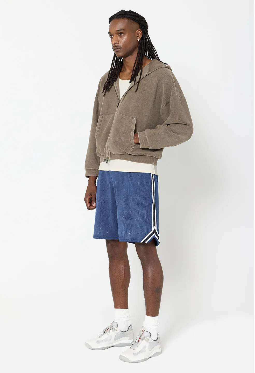 Reverse Terry Frances Full-Zip / Washed Oak sold by John Elliott product image thumbnail 5