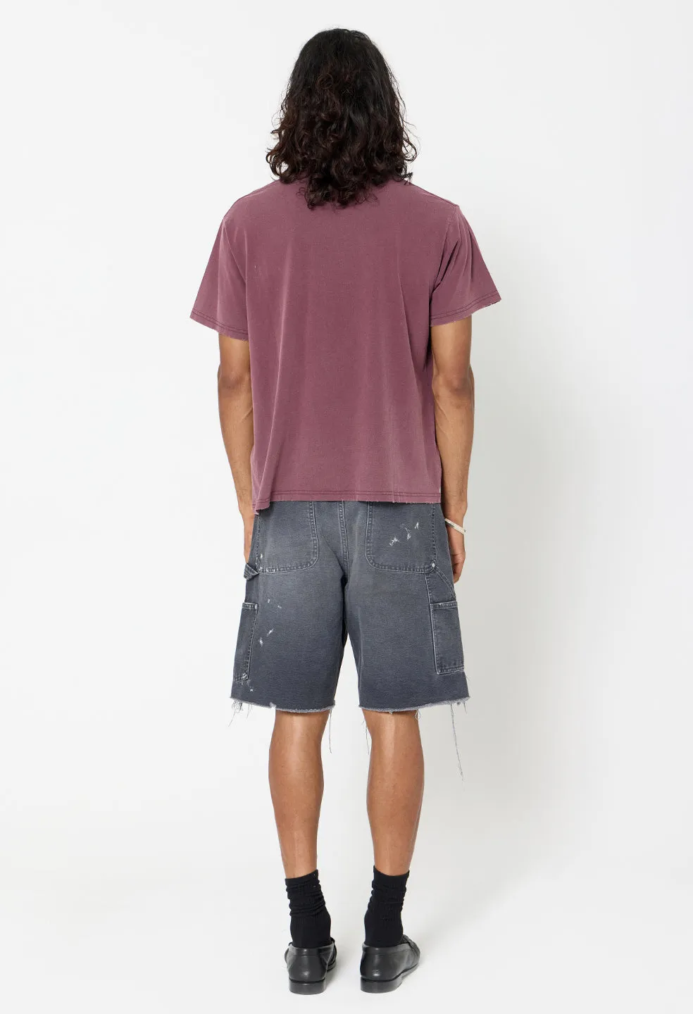 Folsom Cropped Tee / Washed Oxblood sold by John Elliott product image thumbnail 5