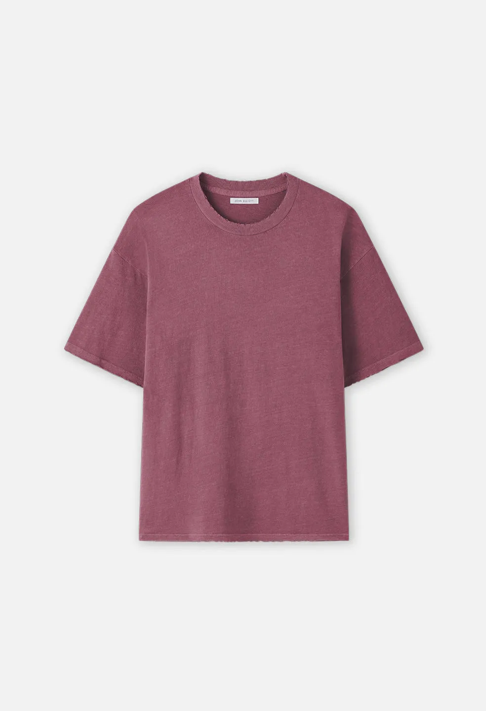 Folsom Cropped Tee / Washed Oxblood sold by John Elliott
