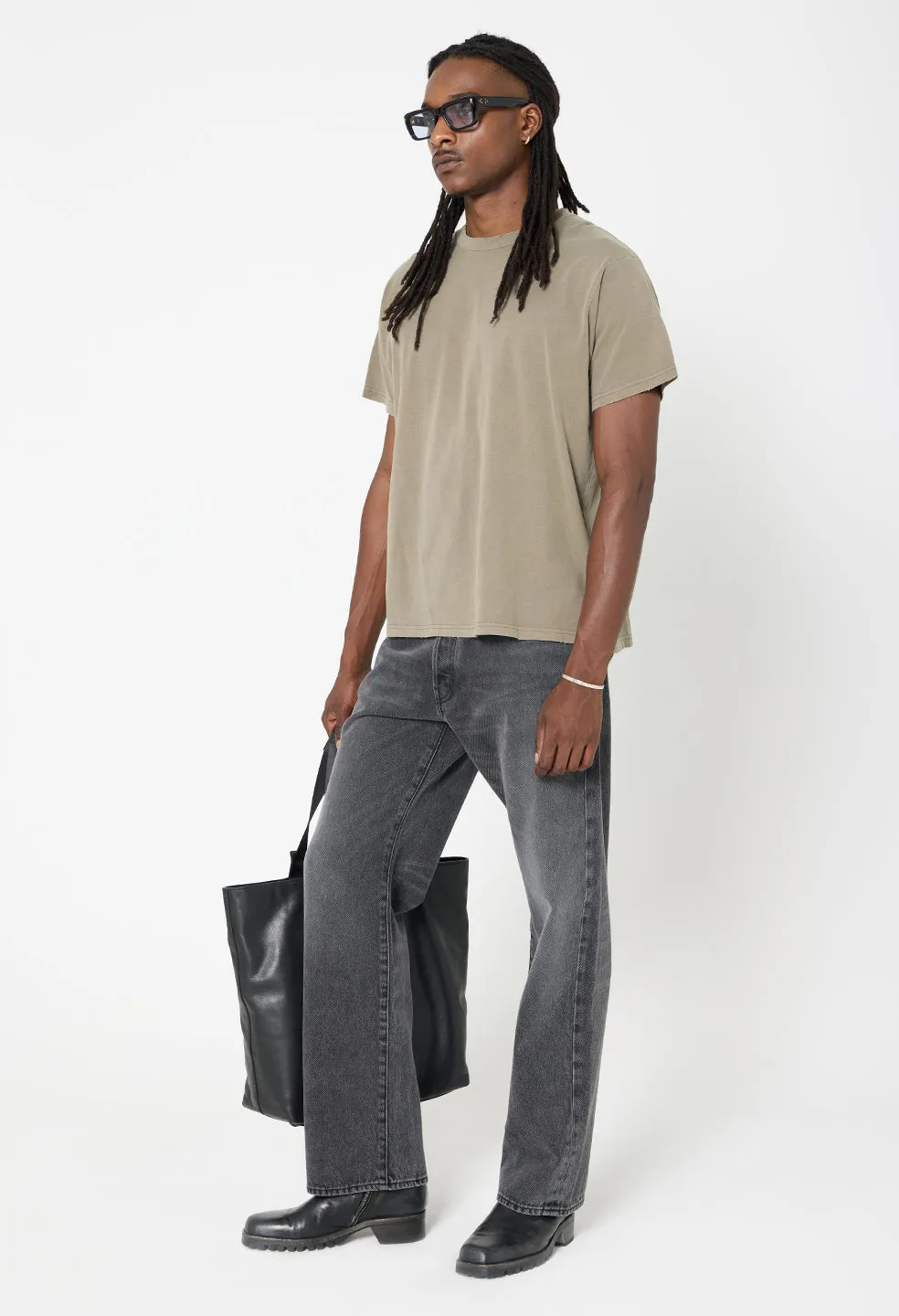 Folsom Cropped Tee / Washed Army sold by John Elliott product image thumbnail 4