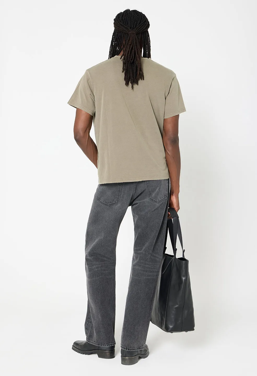 Folsom Cropped Tee / Washed Army sold by John Elliott product image thumbnail 5