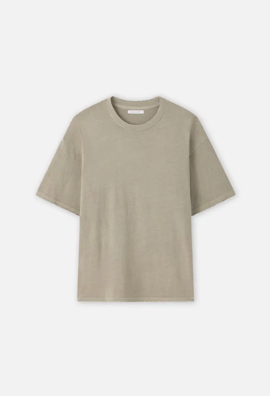 Folsom Cropped Tee / Washed Army made by John Elliott
