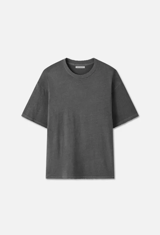 Folsom Cropped Tee / Washed Black made by John Elliott