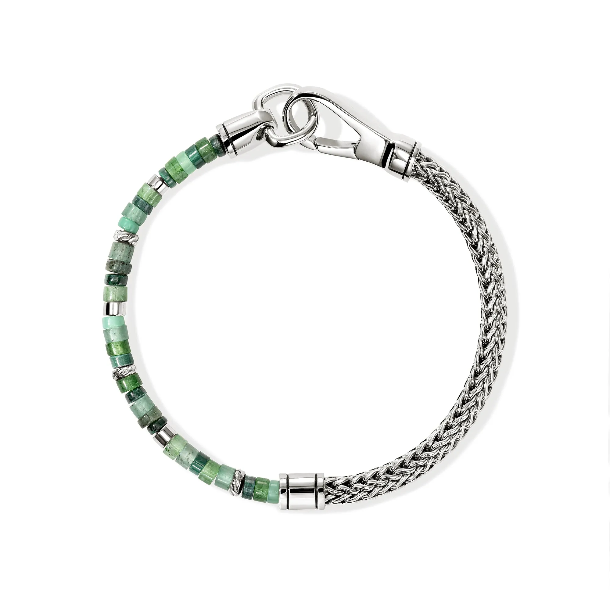 Heishi Chain Bracelet, Sterling Silver, Hardstones, Emeralds|BUS9012521MHQZATR sold by John Hardy product image thumbnail 3