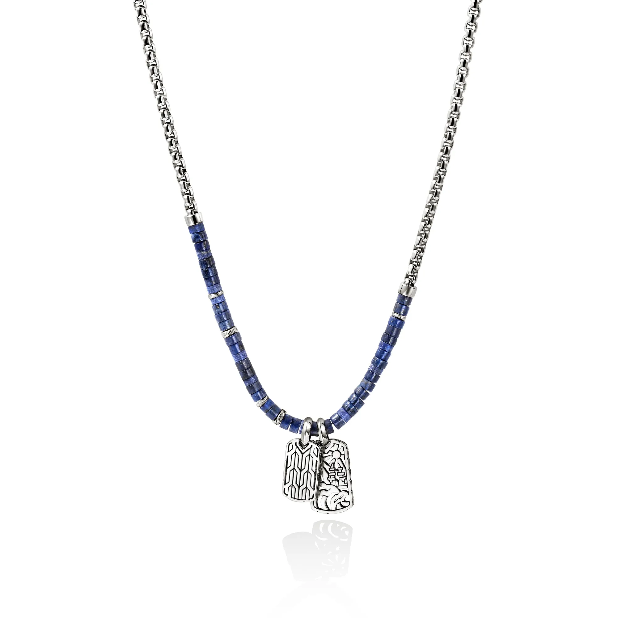 Heishi Tag Necklace, Sterling Silver, Hardstones|NMS989611LPZ sold by John Hardy product image thumbnail 3