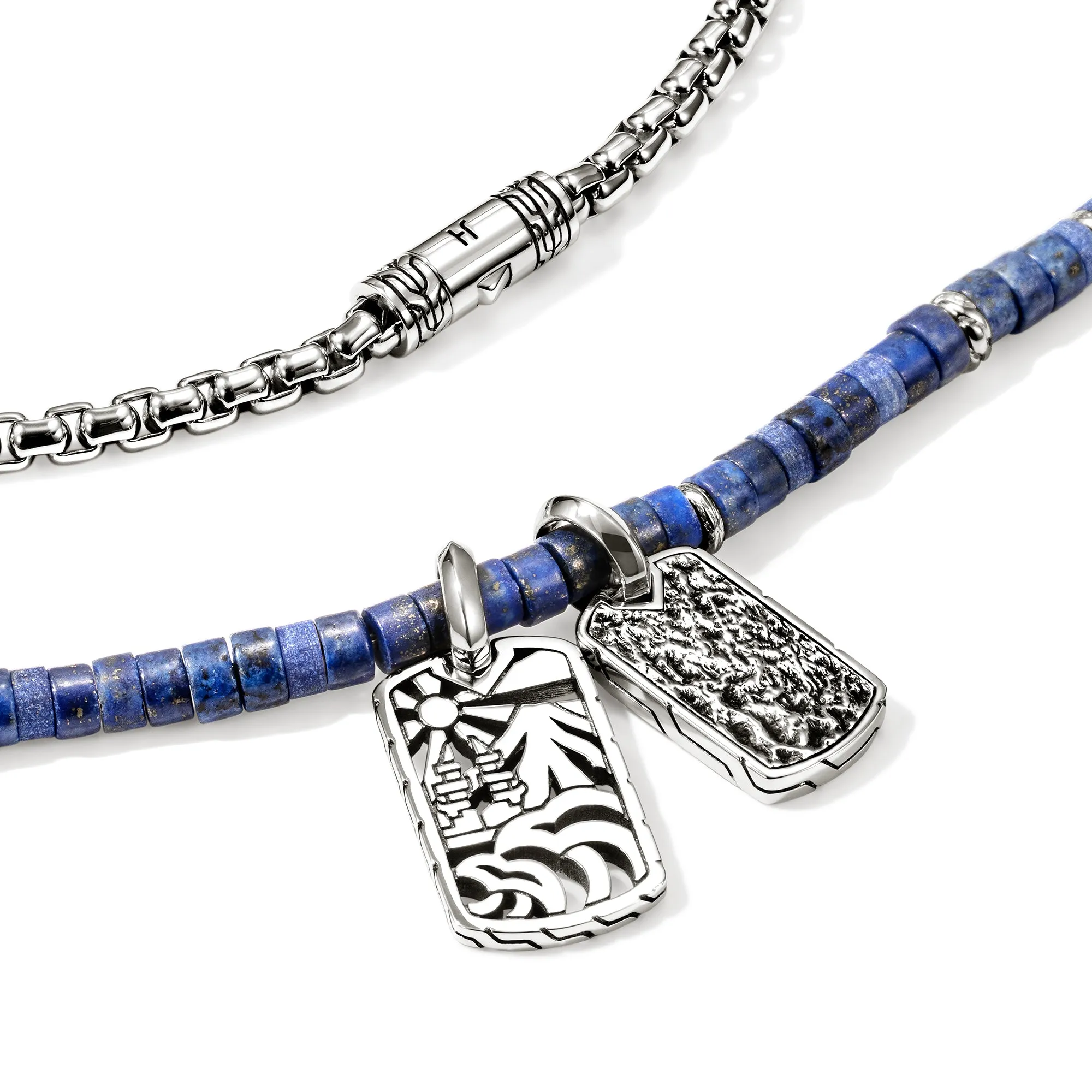 Heishi Tag Necklace, Sterling Silver, Hardstones|NMS989611LPZ sold by John Hardy product image thumbnail 2