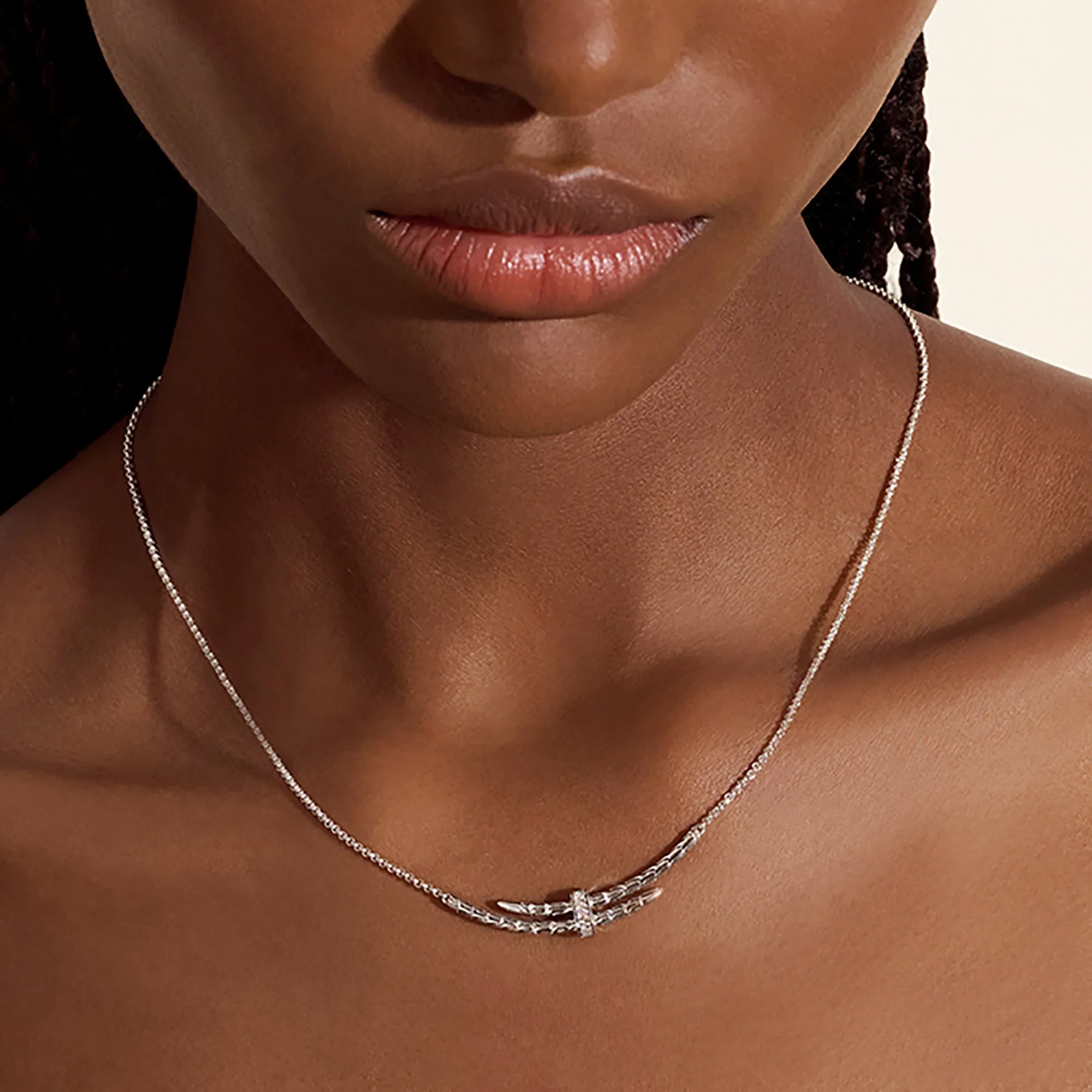Spear Station Necklace, Sterling Silver, Diamonds|NBP989592DI sold by John Hardy product image thumbnail 5