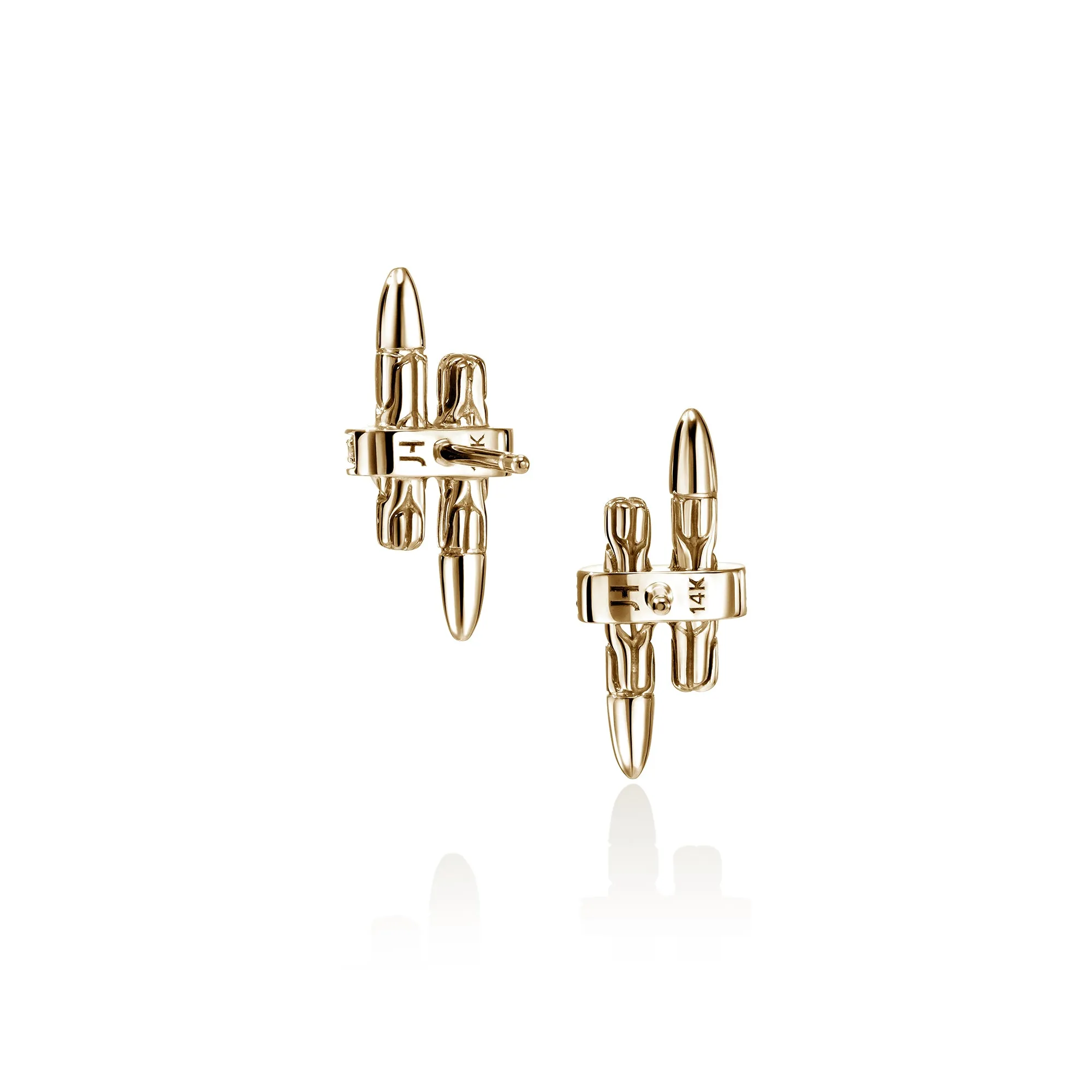 Spear Stud Earrings, Gold, Diamonds|EGGX989562DI sold by John Hardy product image thumbnail 3