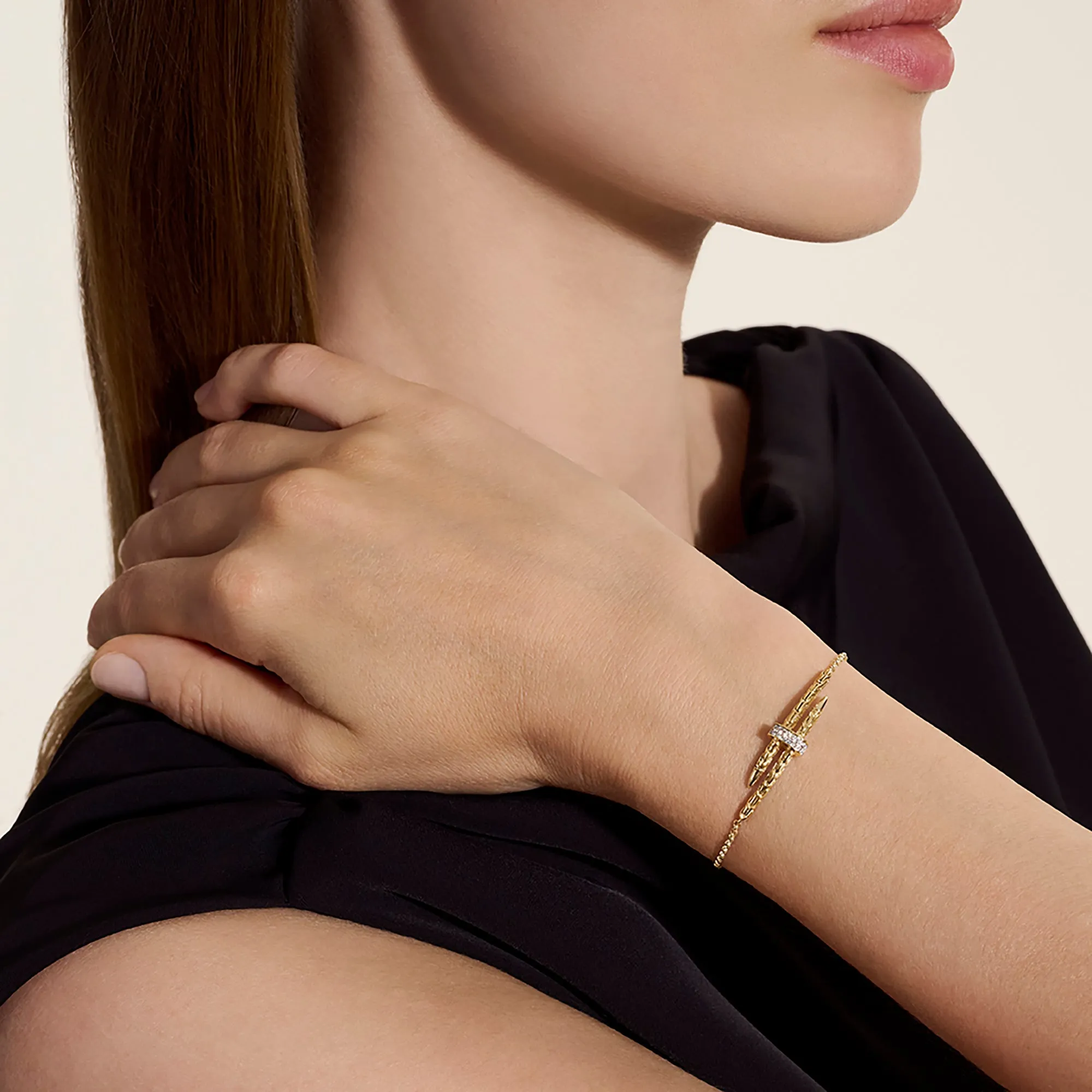 Spear Station Bracelet, Gold, Diamonds|BUGGX989572DI sold by John Hardy product image thumbnail 5