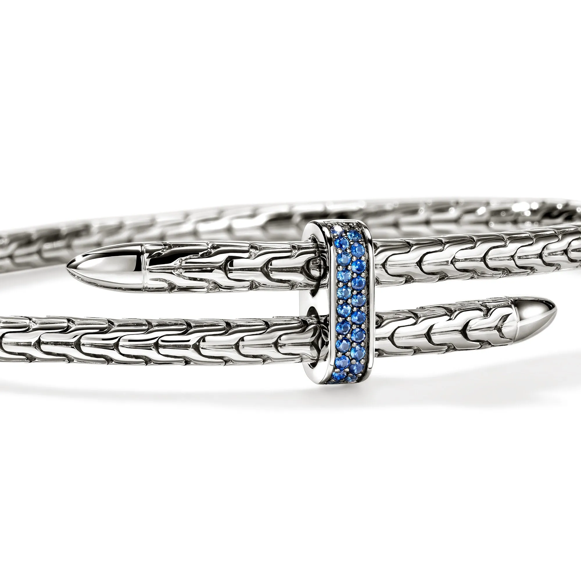 Spear Flex Cuff, Sterling Silver, Blue Sapphire, 4MM|CBS987874BSP sold by John Hardy product image thumbnail 2