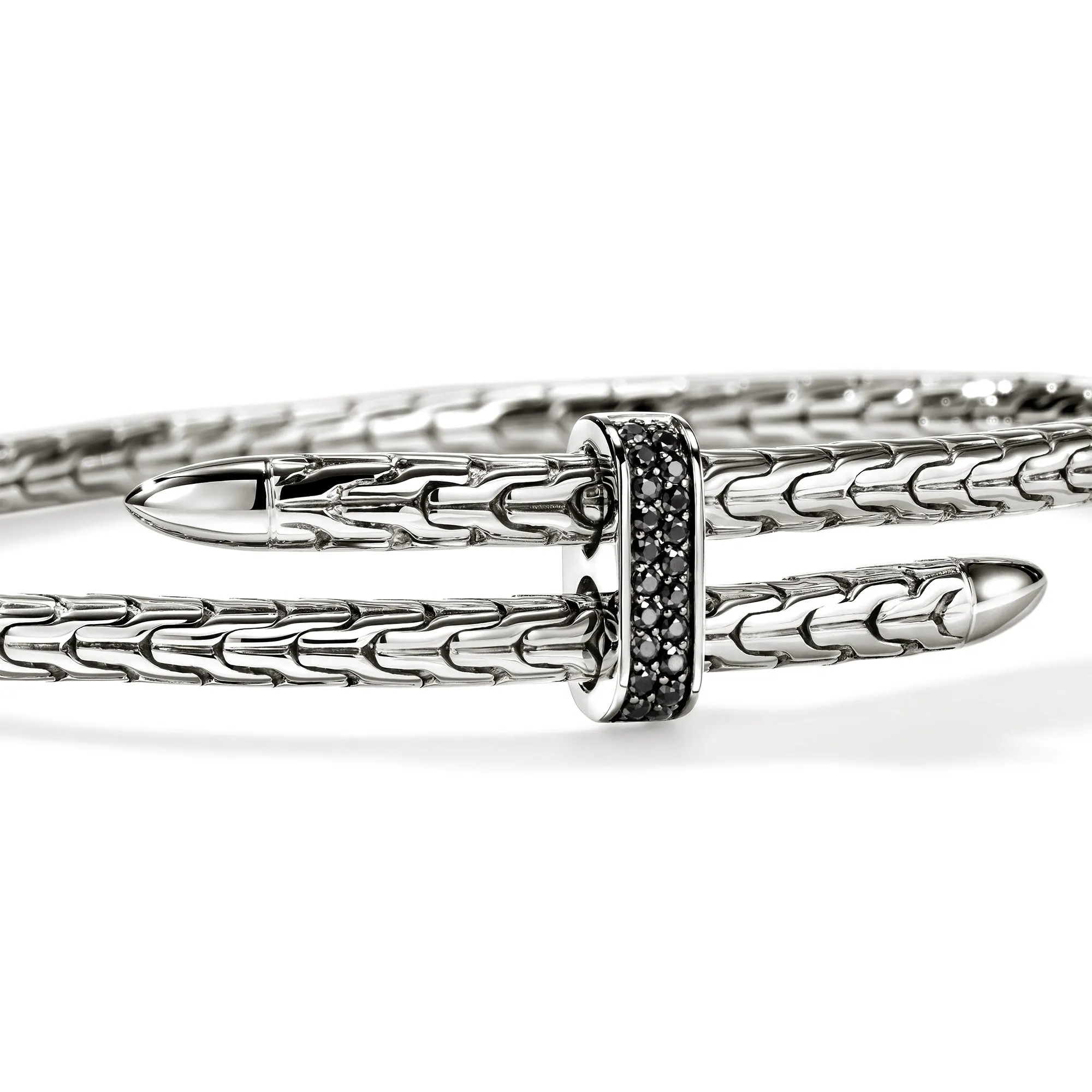 Spear Flex Cuff, Sterling Silver, Black Sapphire, 4MM|CBS987874BLS sold by John Hardy product image thumbnail 2