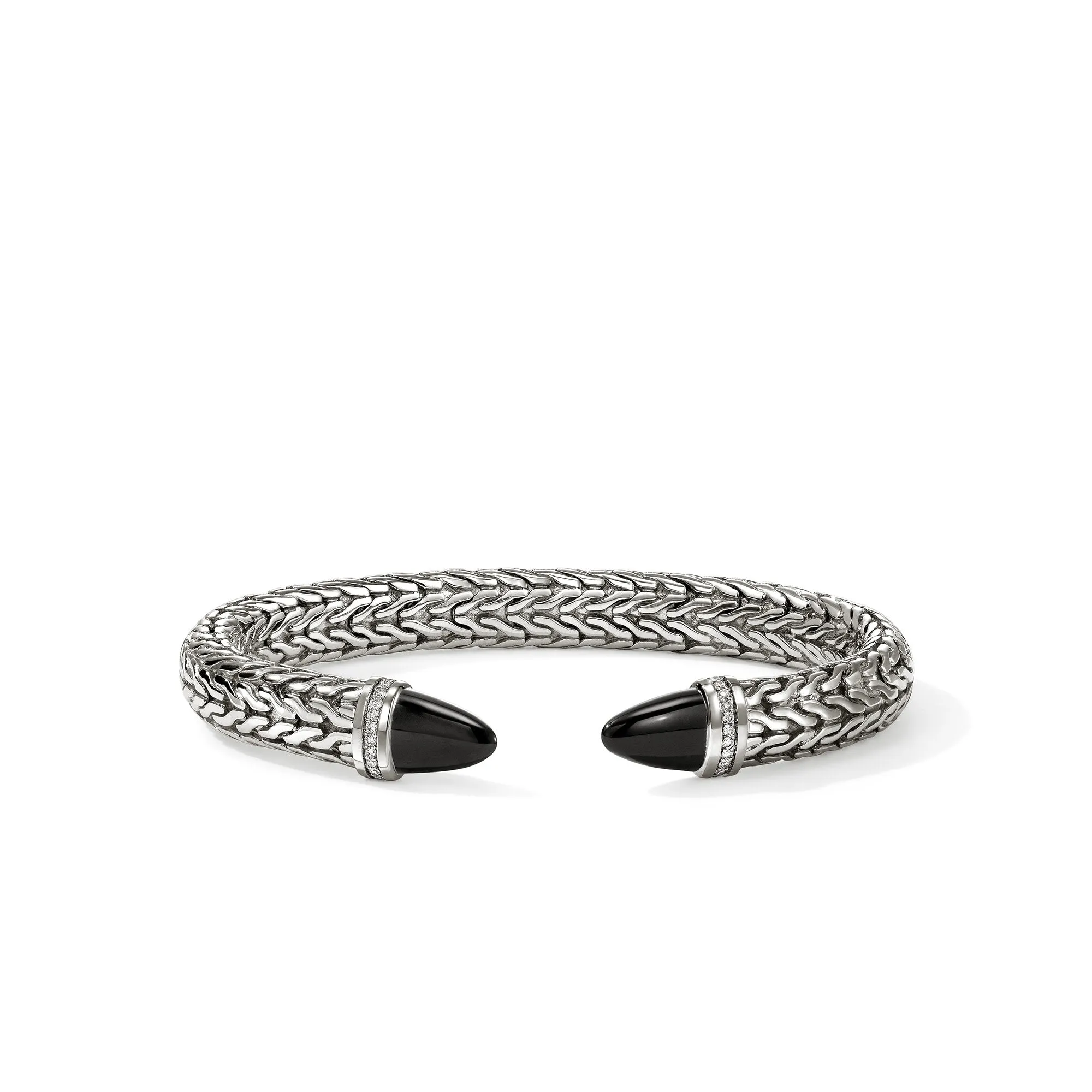 Spear 50 Flex Cuff, Sterling Silver, Black Onyx, Diamonds|CBS988981BONDI sold by John Hardy
