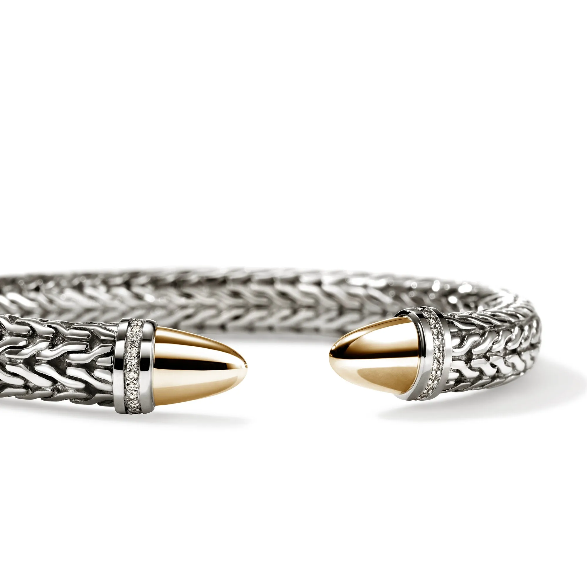 Spear 50 Flex Cuff, Gold, Sterling Silver, Diamonds|CZZP9889822DI sold by John Hardy product image thumbnail 2