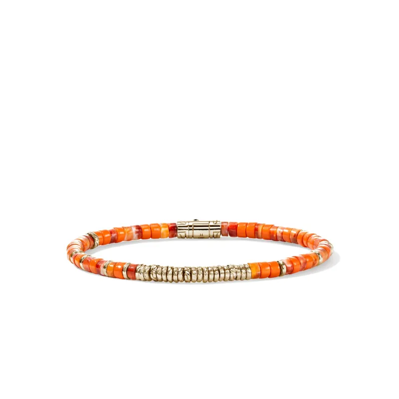 Heishi Bracelet, Gold, Sterling Silver|BUZZS290121OROYS sold by John Hardy