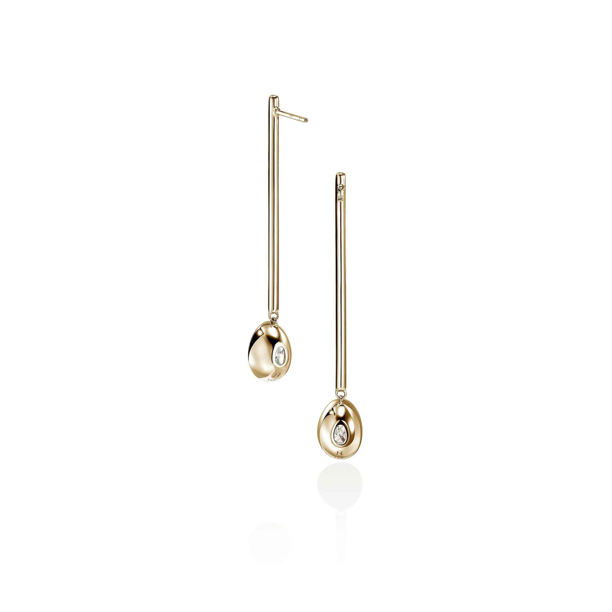 JH Lovestruck™ Drop Earrings, Gold, Diamonds, 5.0TCW|EGGX43023LGD sold by John Hardy product image thumbnail 3