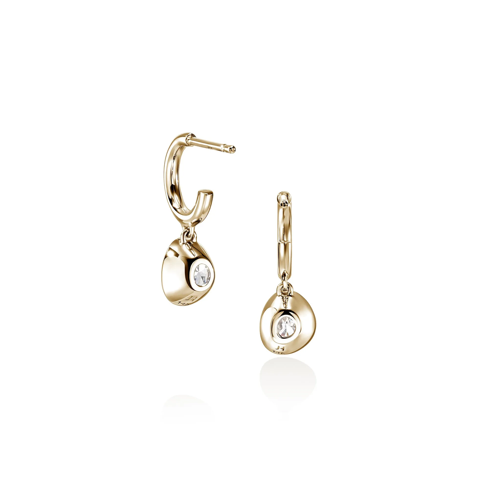 JH Lovestruck™ Hoop Earrings, Gold, Diamonds, 1.5TCW|EGGX43006LGD sold by John Hardy product image thumbnail 3