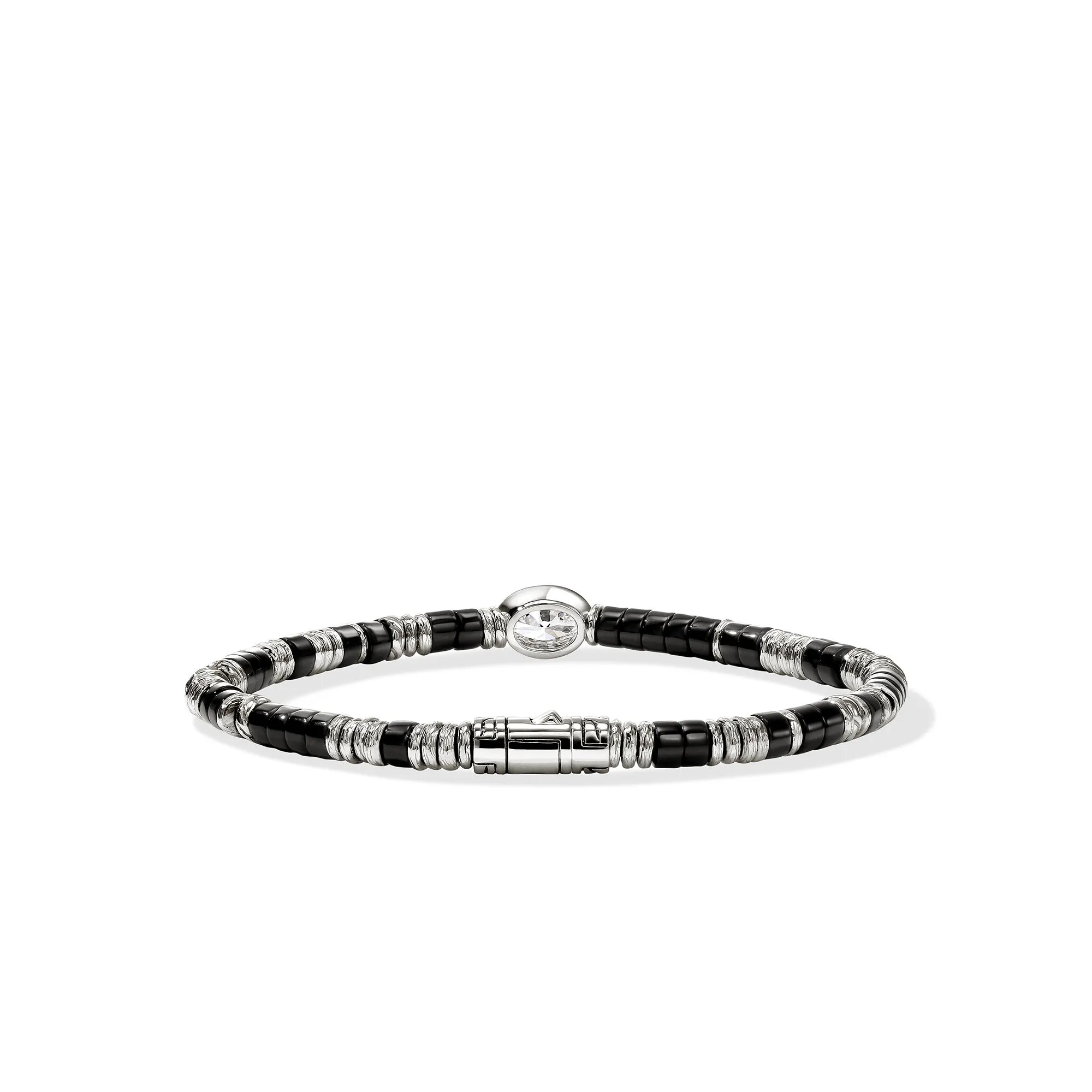 JH Lovestruck™ Heishi Bracelet, Sterling Silver, Hardstones, Diamond, 1.0TCW|BUP4303631BONLGD sold by John Hardy product image thumbnail 3