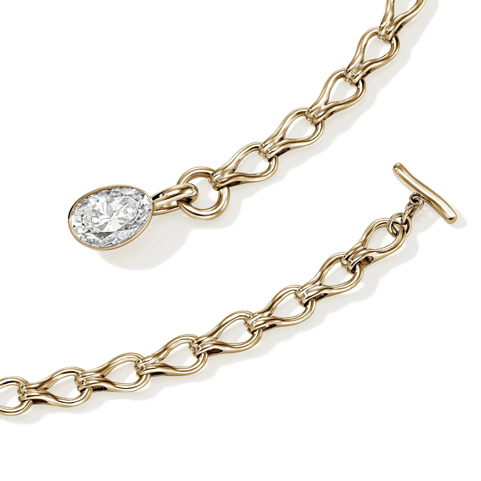 JH Lovestruck™ Link Necklace, Gold, Diamond, 2.5TCW|NGGX43018LGD sold by John Hardy product image thumbnail 2