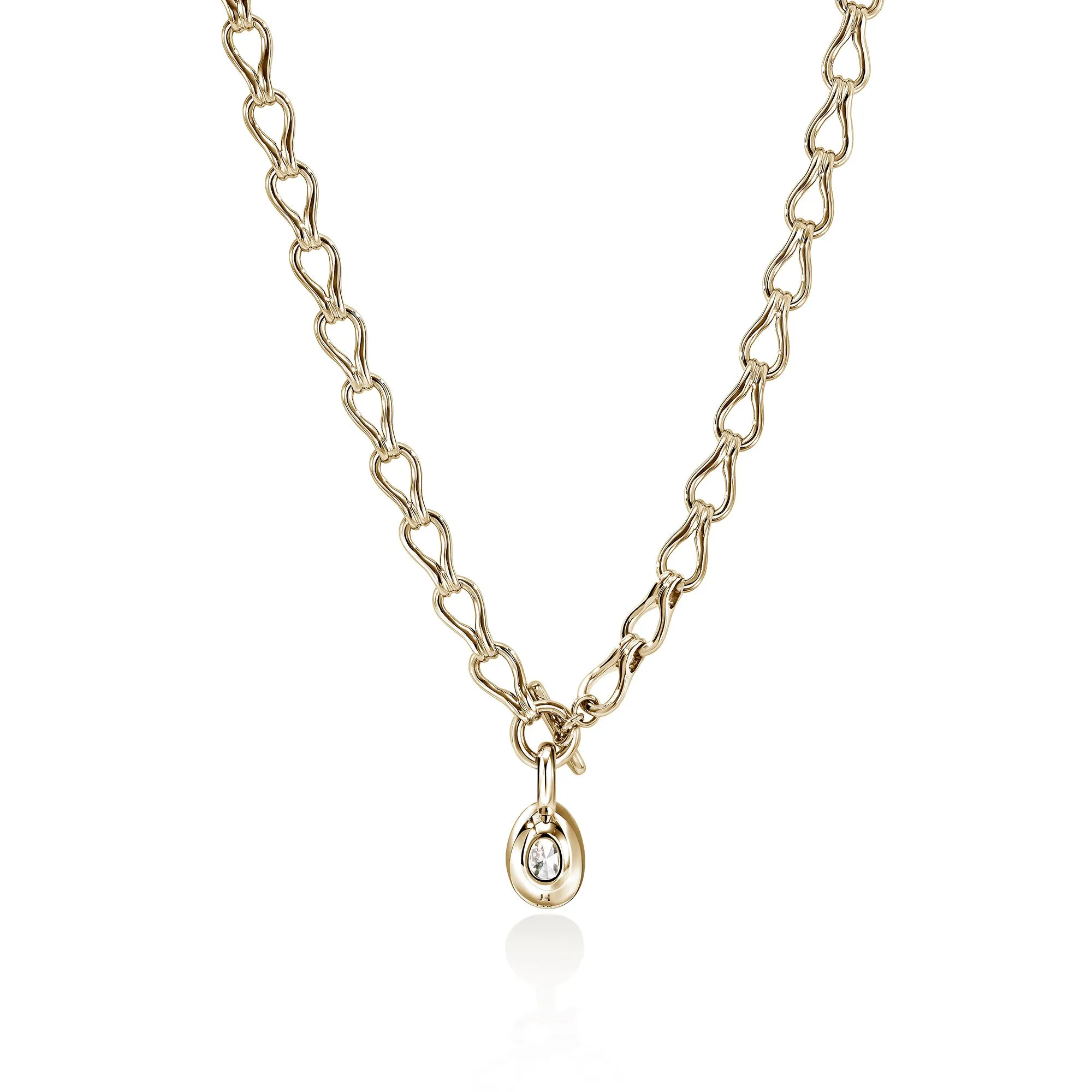 JH Lovestruck™ Link Necklace, Gold, Diamond, 2.5TCW|NGGX43018LGD sold by John Hardy product image thumbnail 3