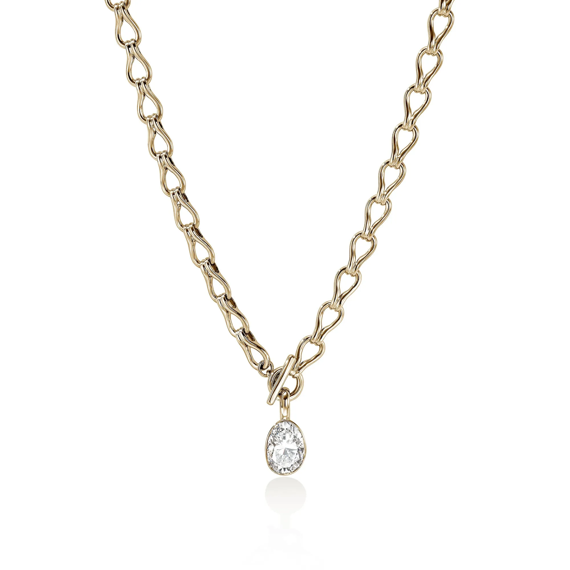 JH Lovestruck™ Link Necklace, Gold, Diamond, 2.5TCW|NGGX43018LGD sold by John Hardy