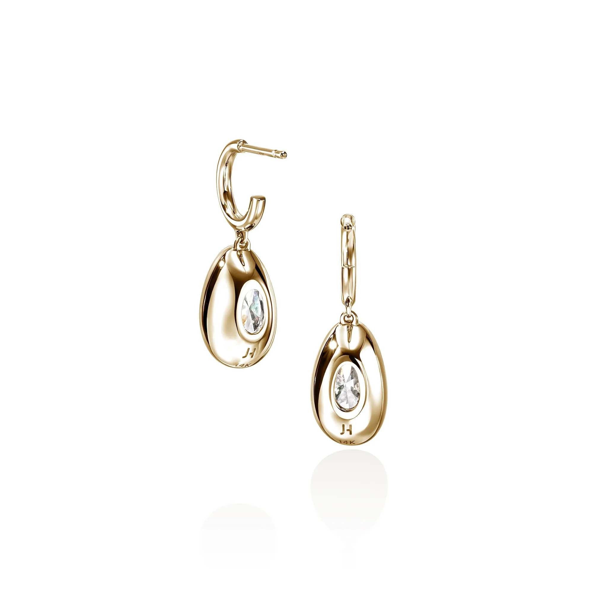 JH Lovestruck™ Earrings, Gold, Diamonds, 6.5TCW|EGGX43022LGD sold by John Hardy product image thumbnail 3