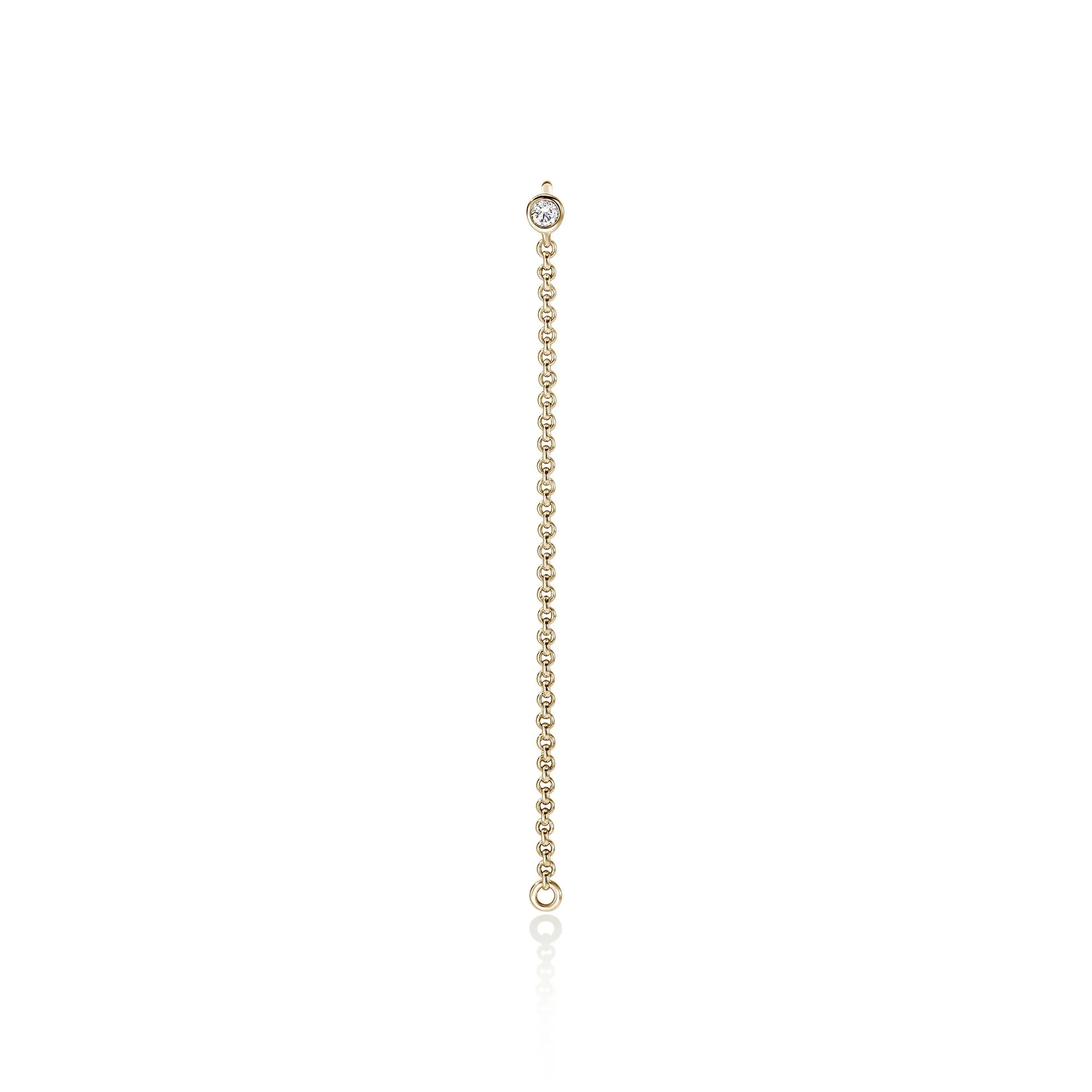 JH Lovestruck™ Drop Chain Earring, Gold, Diamond, .03TCW, Single|EGGX43009LGD sold by John Hardy