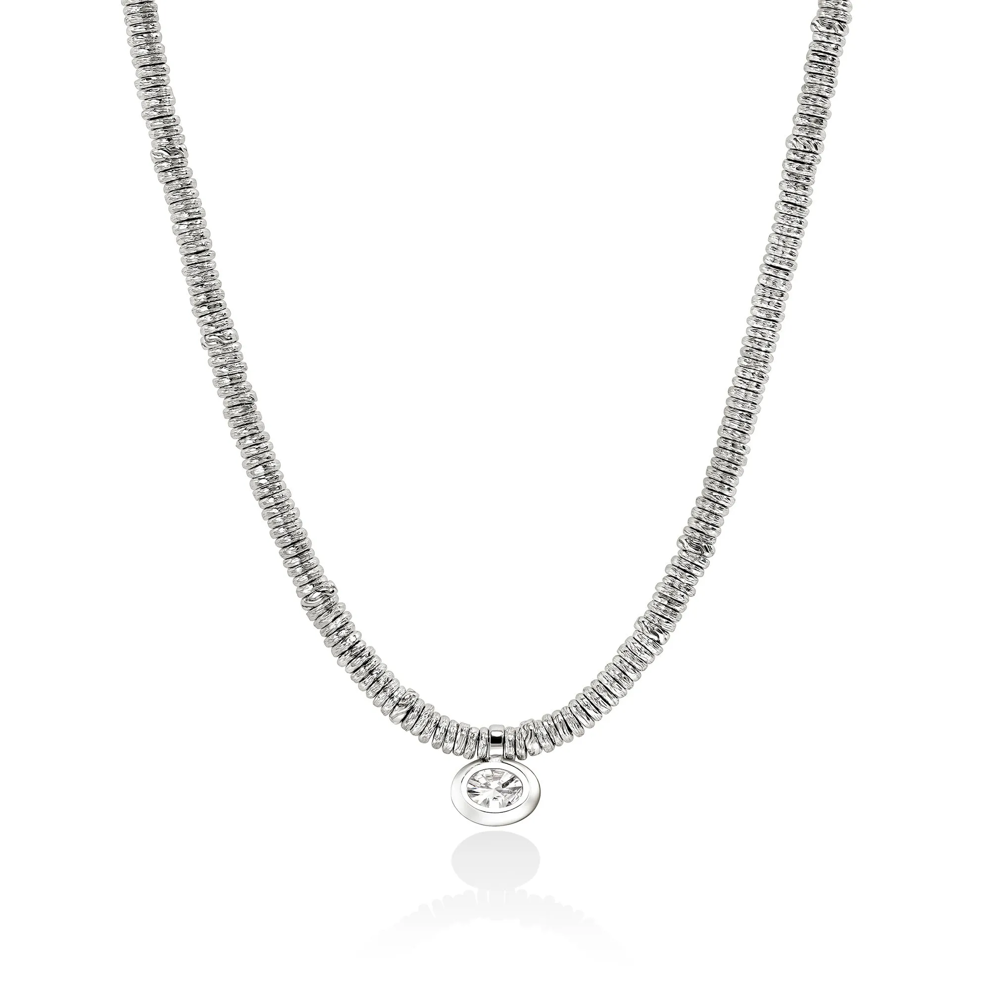 JH Lovestruck™ Heishi Pendant Necklace, Sterling Silver, Diamond, 2.0TCW|NBP43044LGD sold by John Hardy product image thumbnail 3