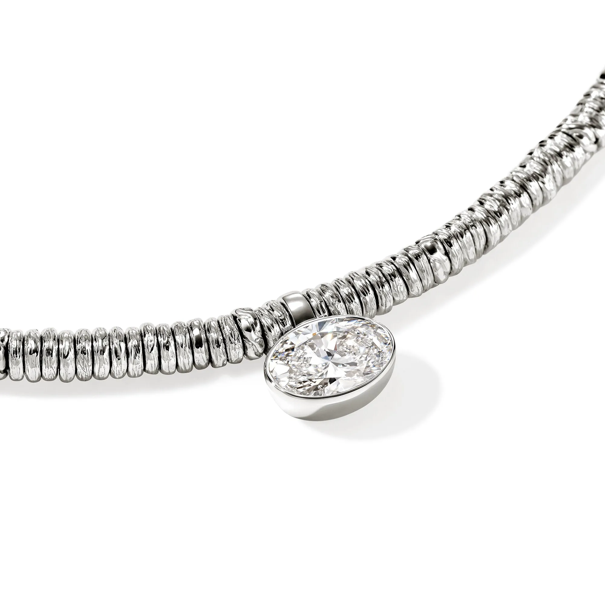 JH Lovestruck™ Heishi Pendant Necklace, Sterling Silver, Diamond, 2.0TCW|NBP43044LGD sold by John Hardy product image thumbnail 2