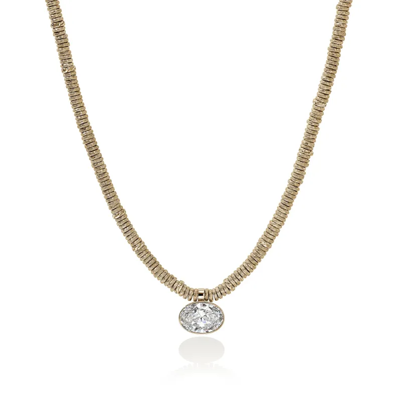 JH Lovestruck™ Heishi Pendant Necklace, Gold, Diamond, 5.0TCW|NGGX43034LGD sold by John Hardy