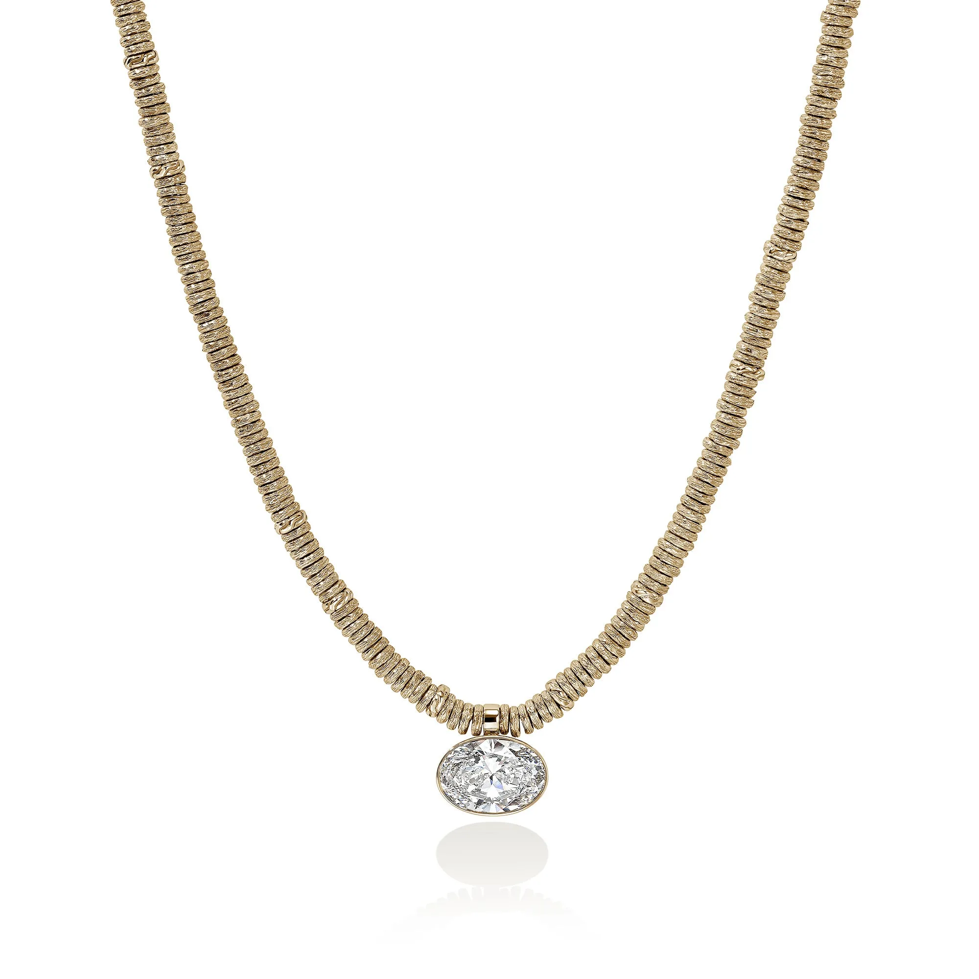 JH Lovestruck™ Heishi Pendant Necklace, Gold, Diamond, 5.0TCW|NGGX43034LGD sold by John Hardy