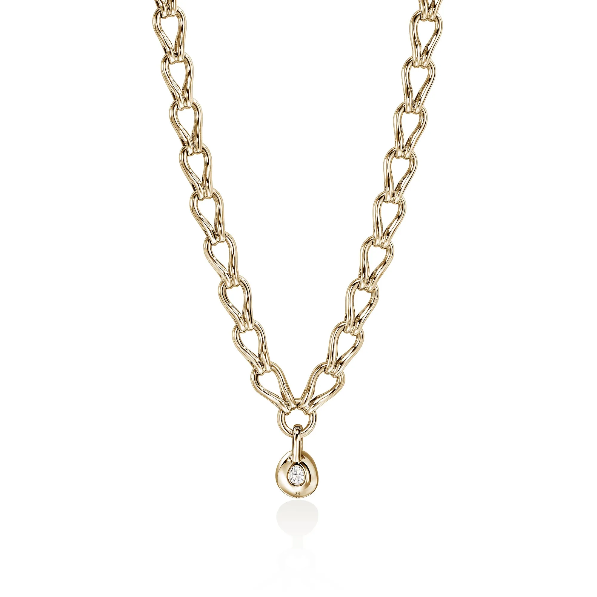 JH Lovestruck™ Link Necklace, Gold, Diamond, 4.0TCW|NGGX43045LGD sold by John Hardy product image thumbnail 3