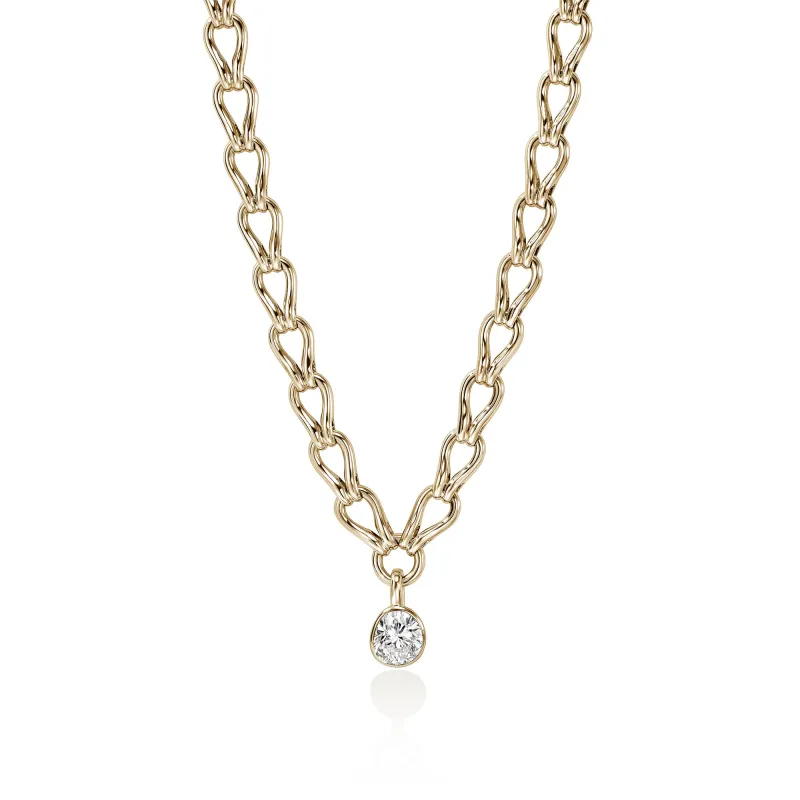 JH Lovestruck™ Link Necklace, Gold, Diamond, 4.0TCW|NGGX43045LGD sold by John Hardy
